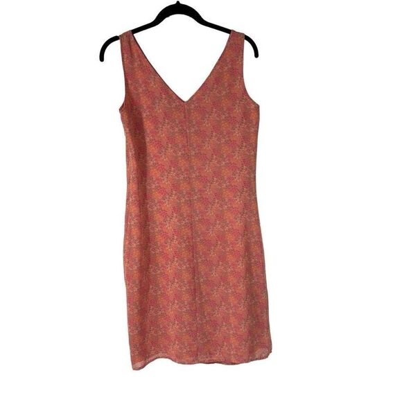 Y2K Old Navy Pink Ditzy Floral V Neck Mini Dress Sz 4 Women’s - Picture 2 of 6